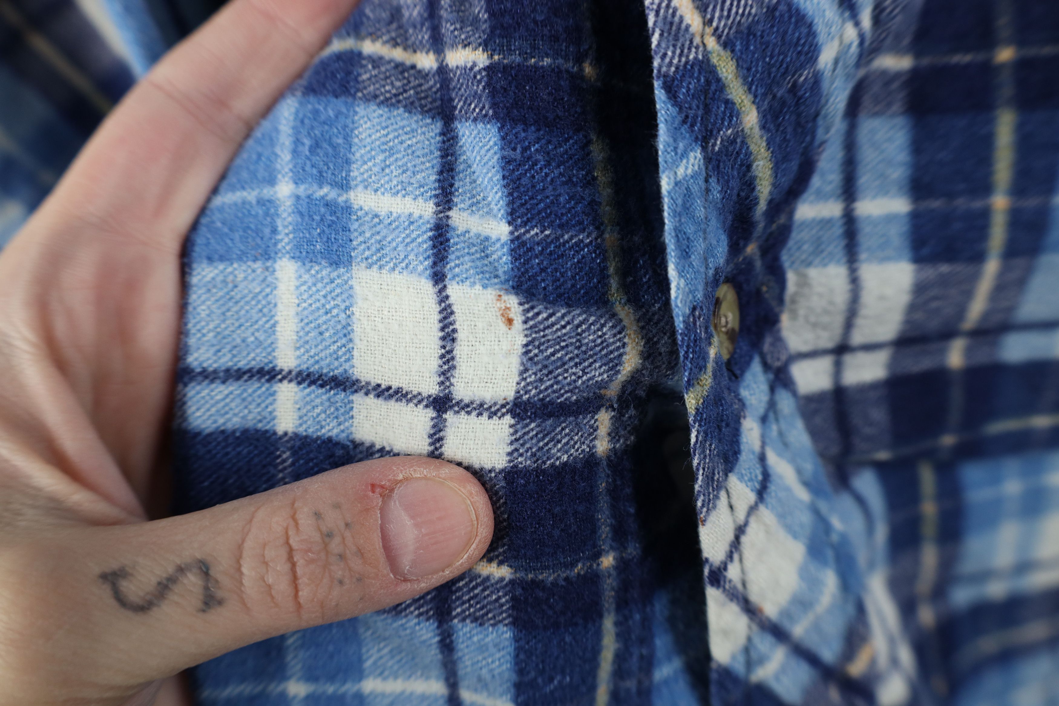 Vintage Vintage 90s Streetwear Baggy Flannel Button Down Shirt Plaid Size US XL / EU 56 / 4 - 4 Thumbnail