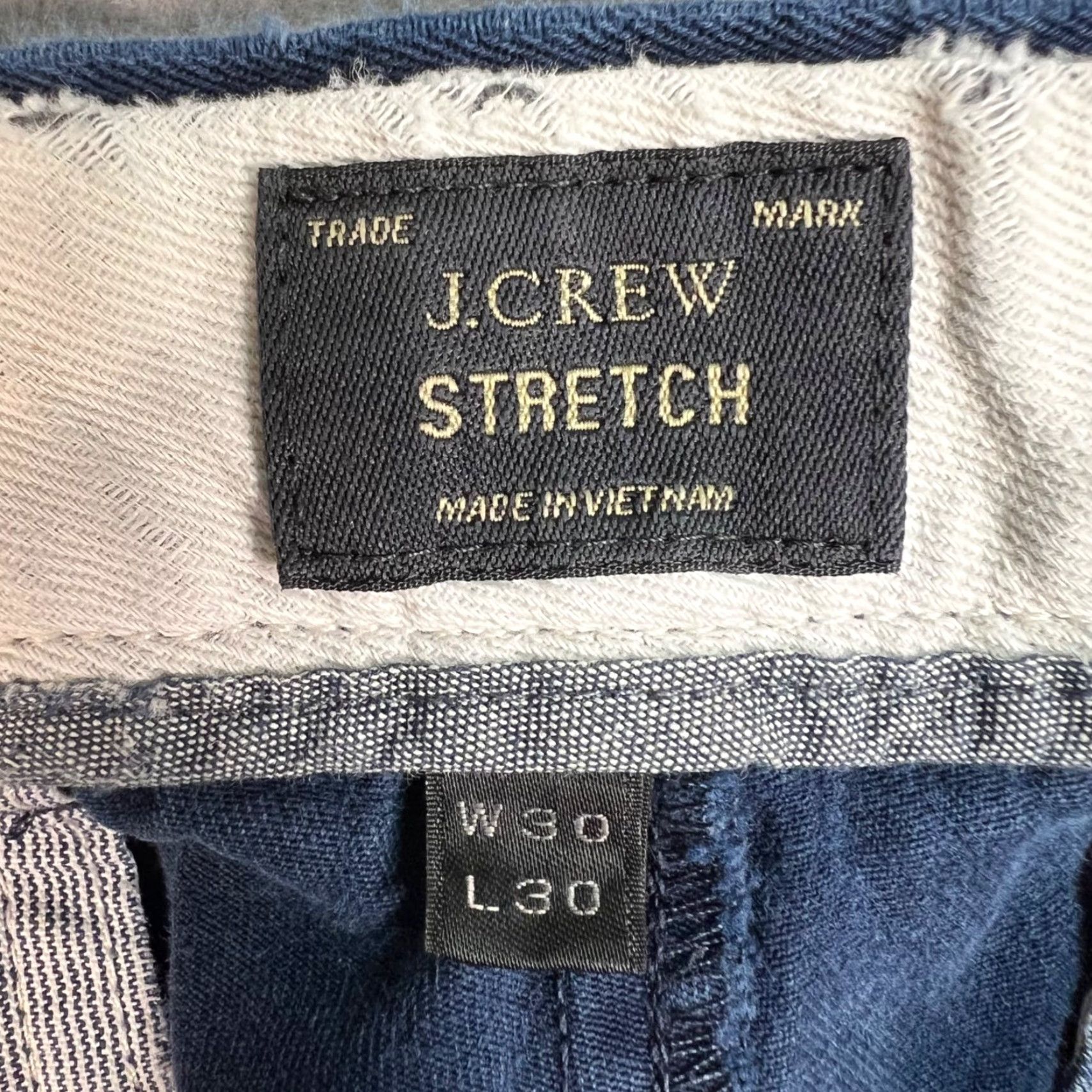 J.Crew J.Crew 484 Mens Navy Blue Stretch Pants Tapered Leg Size 30 x 30 Size US 30 / EU 46 - 3 Thumbnail