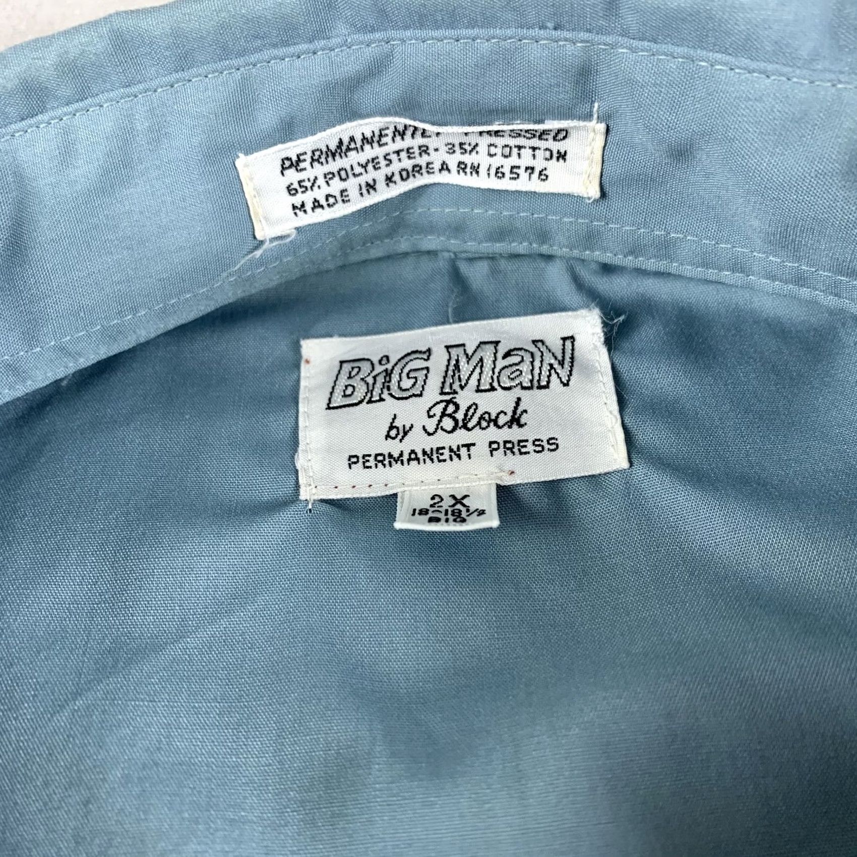 Vintage VINTAGE BIG MAN BY BLOCK WESTERN SHIRT MENS 2XL BLUE FLORAL BUTTON SNAP SHIRT Mens Size US XXL / EU 58 / 5 - 3 Thumbnail