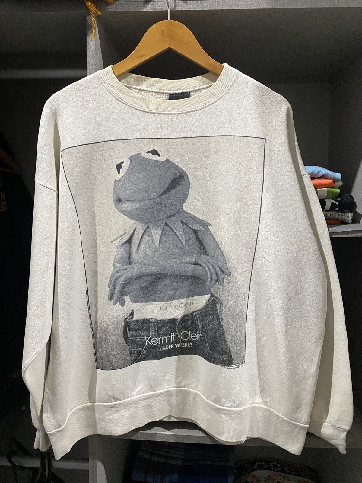 Calvin Klein × Vintage Vintage Kermit Clein Calvin Klein Parody 