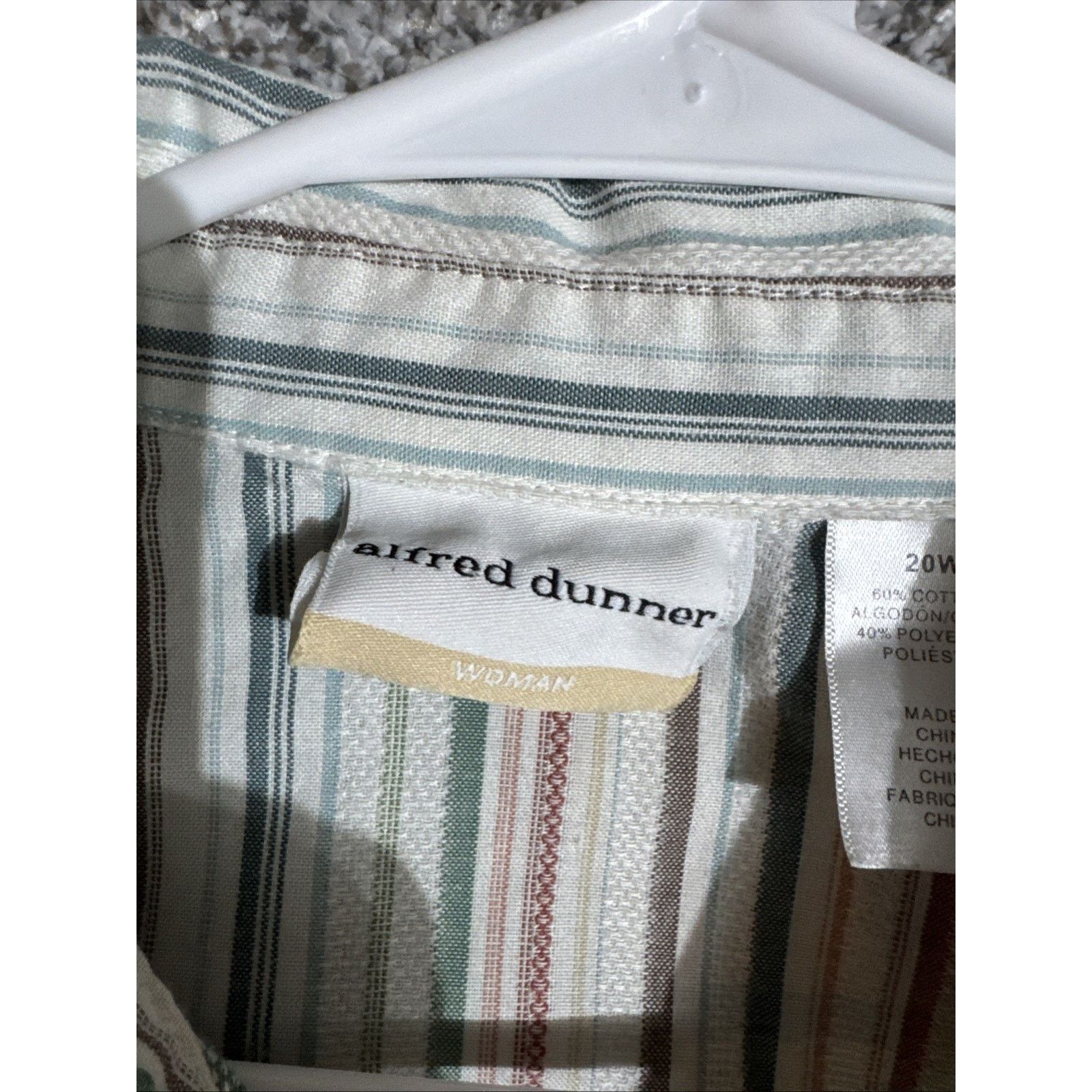 Other Alfred Dunner Button Up Shirt Women 20W Plus Grandmacore Size 3XL / US 20-22 - 5 Thumbnail