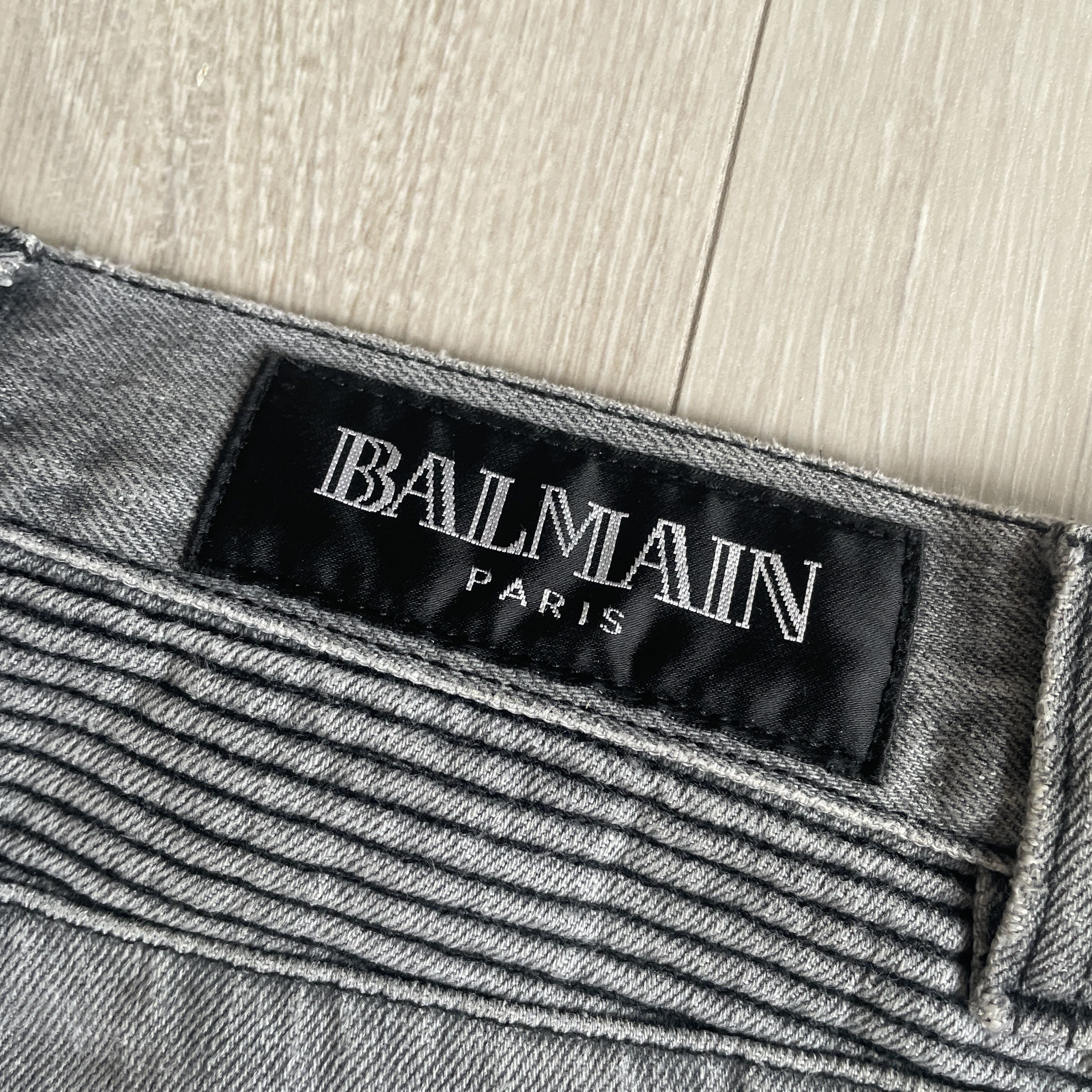 Balmain Balmain AW10 ripped bikers Size US 31 - 9 Thumbnail