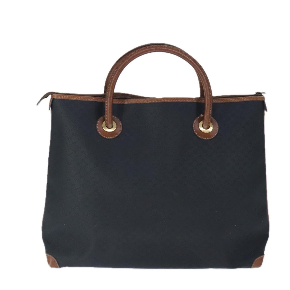 Gucci GUCCI Micro GG Canvas Hand Bag Pvc Leather Black Brown Size ONE SIZE - 3 Thumbnail