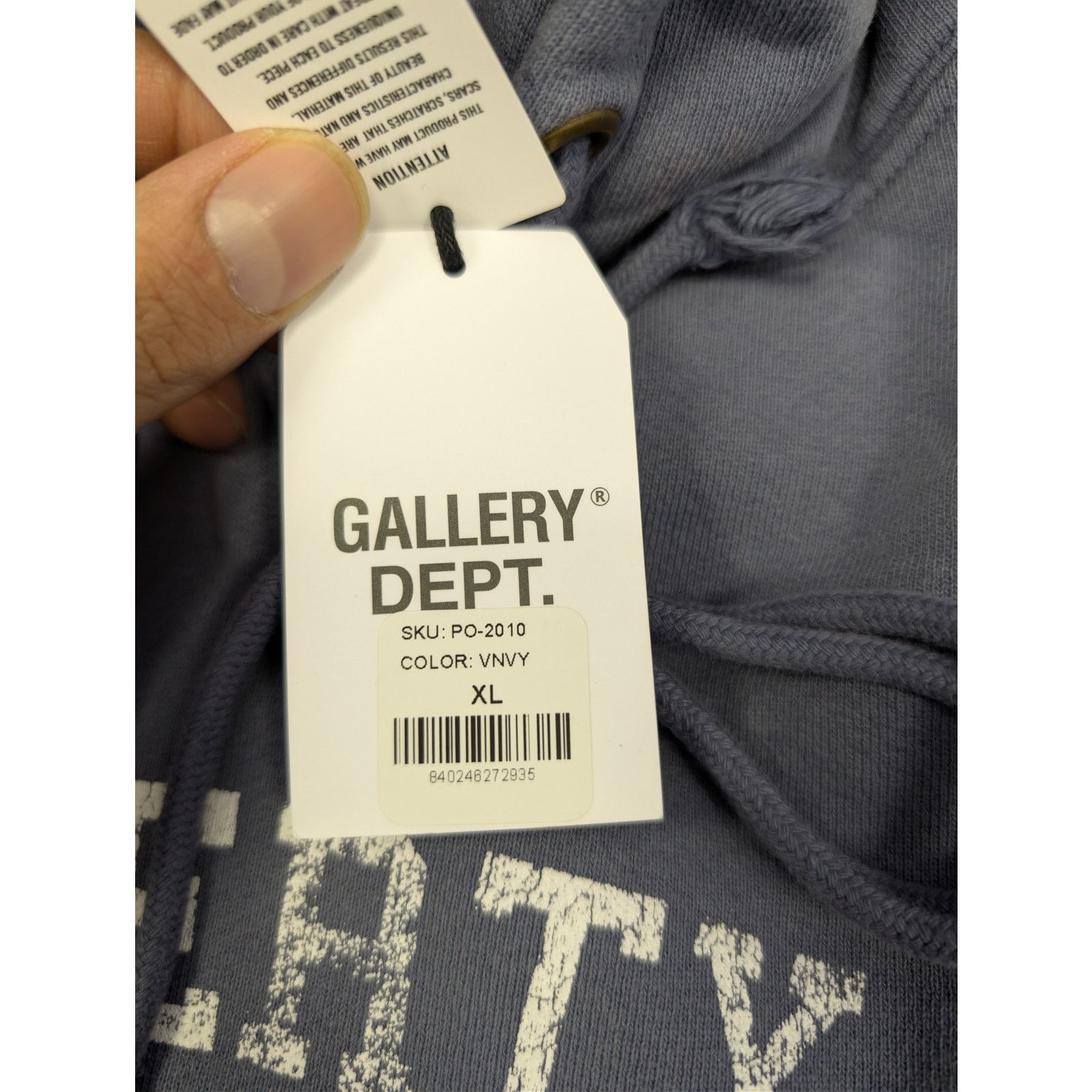 Gallery Dept. o1rshd1 Property of Gallery Dept Logo Hoodie in VNVY Size US XL / EU 56 / 4 - 19 Thumbnail