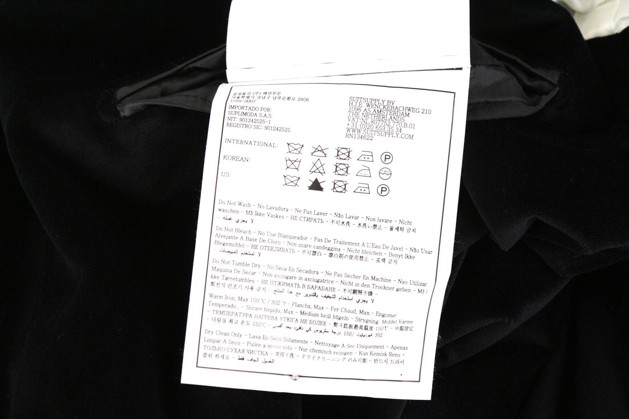 Suitsupply LA SPALLA UK48R Black Cotton Stretch Velvet Blazer 73821 Size 48R - 8 Thumbnail