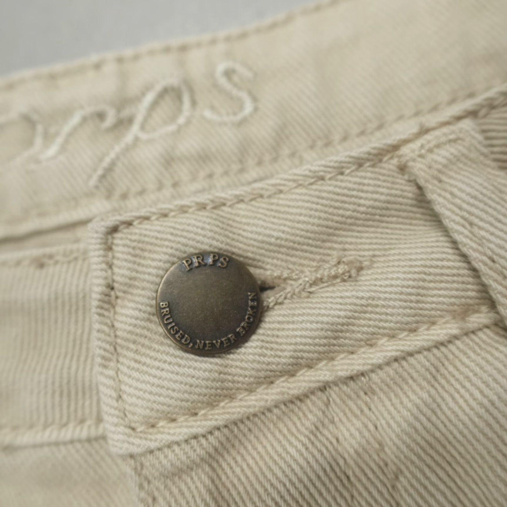 Prps PRPS Chevelle Baggy Fit Jeans Pants Men’s Size 29 Stone Beige Denim 5-Pocket Regular Inseam 31" Men Shoes? Size US 29 - 4 Thumbnail