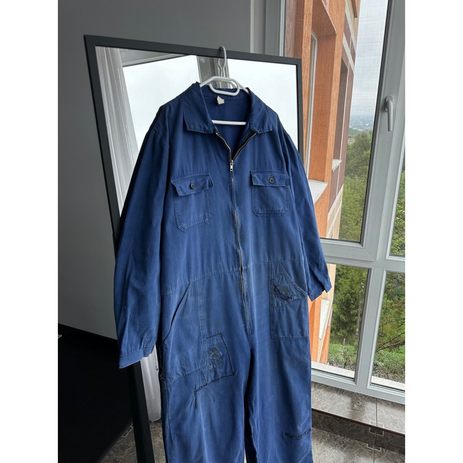 Vintage VTG Sanfor 70s French Workwear Distressed Jumpsuit Overall Size US 36 / EU 52 - 4 Thumbnail