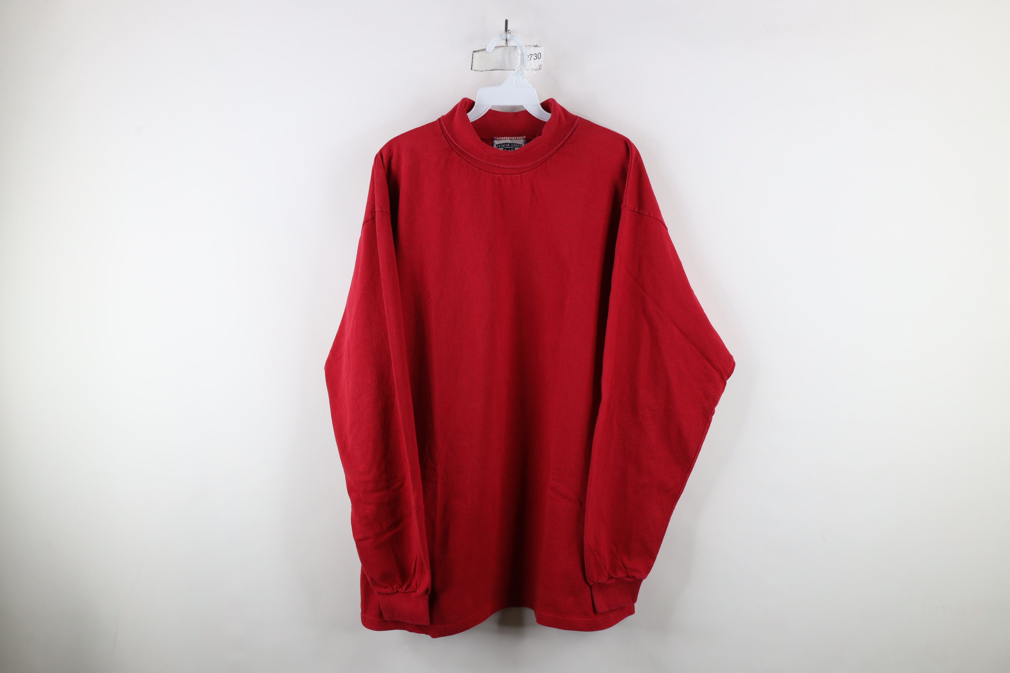 Vintage Vintage 90s Streetwear Heavyweight Turtleneck T-Shirt USA Size US XL / EU 56 / 4 - 1 Thumbnail