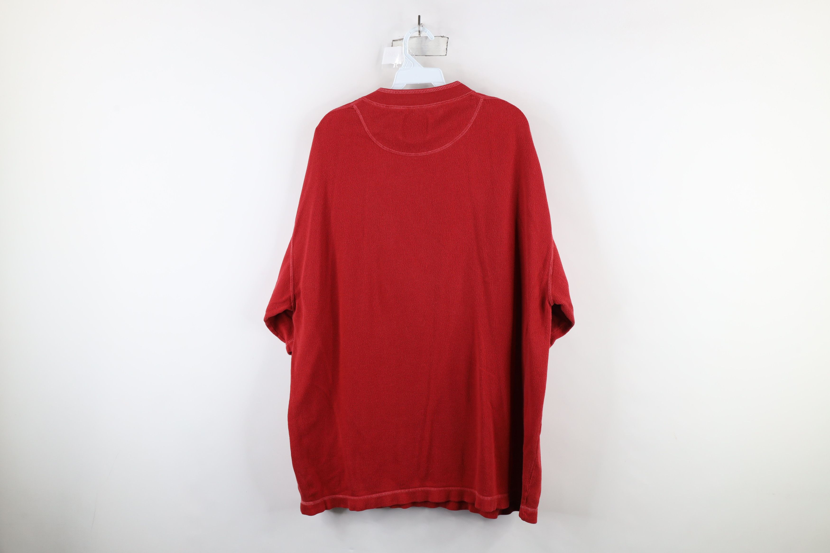 Levi's × Vintage Vintage 90s Levis Ribbed Knit Short Sleeve Henley T-Shirt Size US XL / EU 56 / 4 - 12 Thumbnail