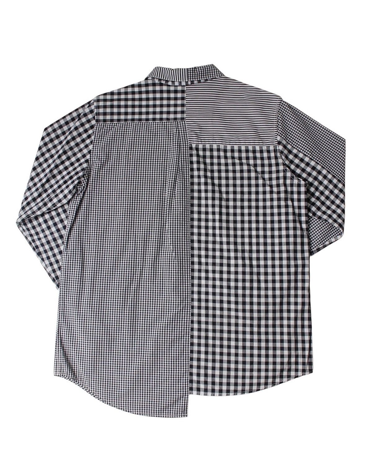 Issey Miyake SS2013 NÉ-NET PATCHWORK CHECK STRIPE SHIRT Size US M / EU 48-50 / 2 - 2 Thumbnail