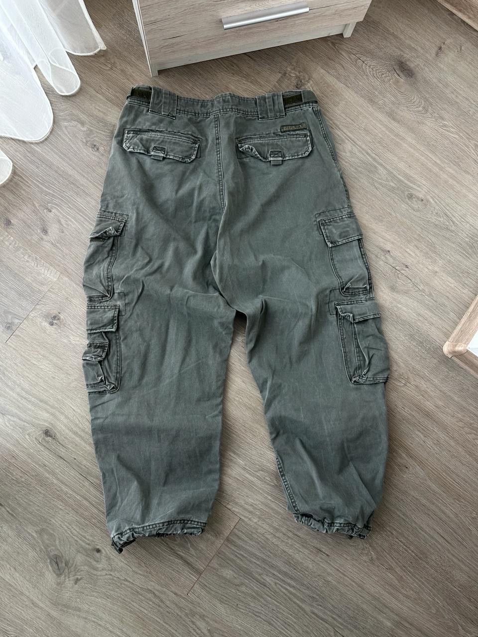 Japanese Brand × Jet Lag × Vintage Vintage Japanese Baggy Cargo Green JET LAG Pants Size US 36 / EU 52 - 12 Thumbnail