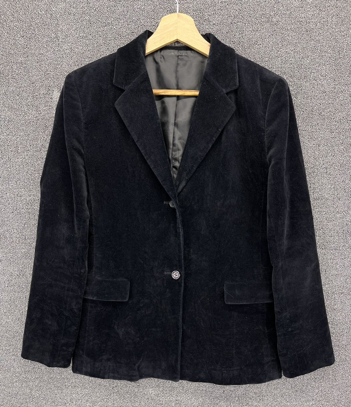 Yohji Yamamoto Vintage Yohji Yamamoto Ined Velvet Blazer Coat Jacket Size M / US 6-8 / IT 42-44 - 1 Thumbnail