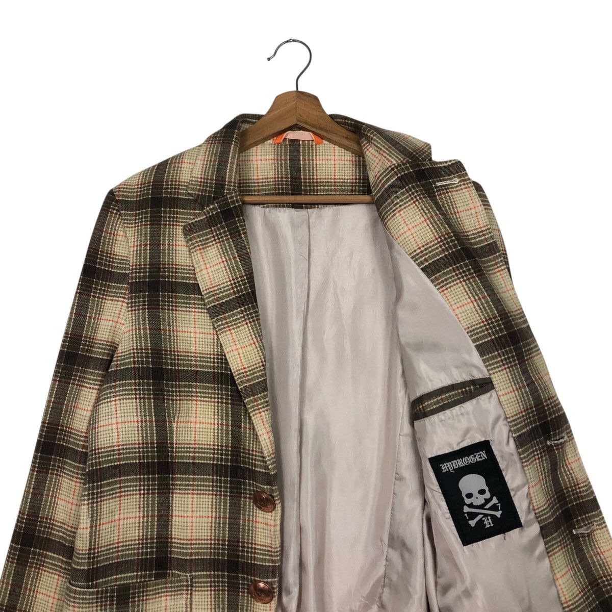 Japanese Brand Hydrogen Archive Plaid Skull Italian Tailored Jacket Size US M / EU 48-50 / 2 - 13 Thumbnail