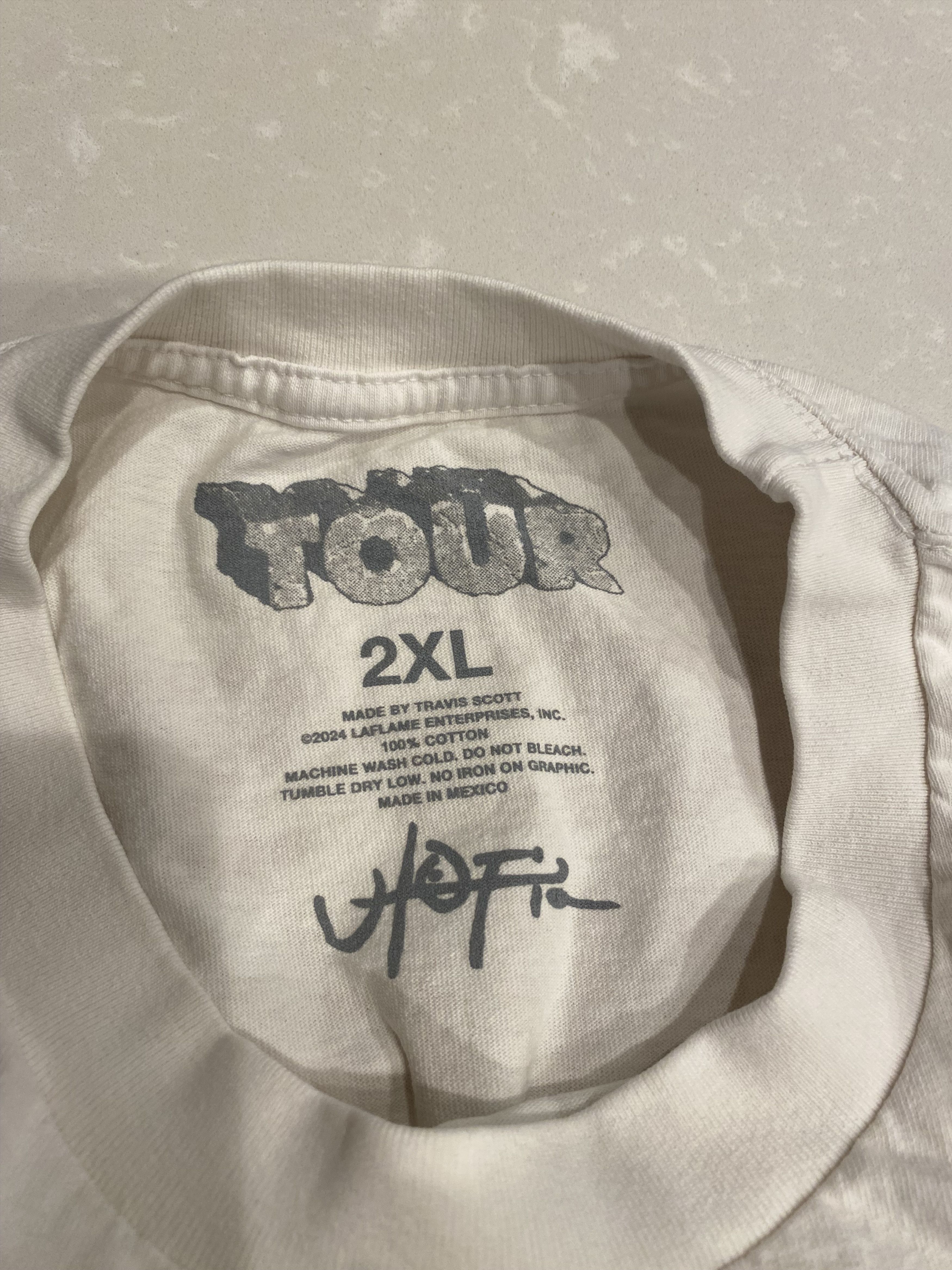Travis Scott Travis Scott Tour Short Sleeve Tee Skitzo Size US XXL / EU 58 / 5 - 4 Thumbnail
