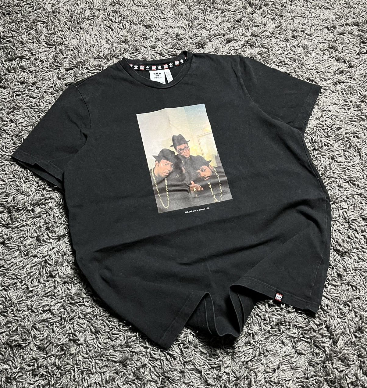 Adidas Adidas x Run-DMC 1984 Eli Reed Photo Print T-Shirt Black Size US XL / EU 56 / 4 - 1 Thumbnail
