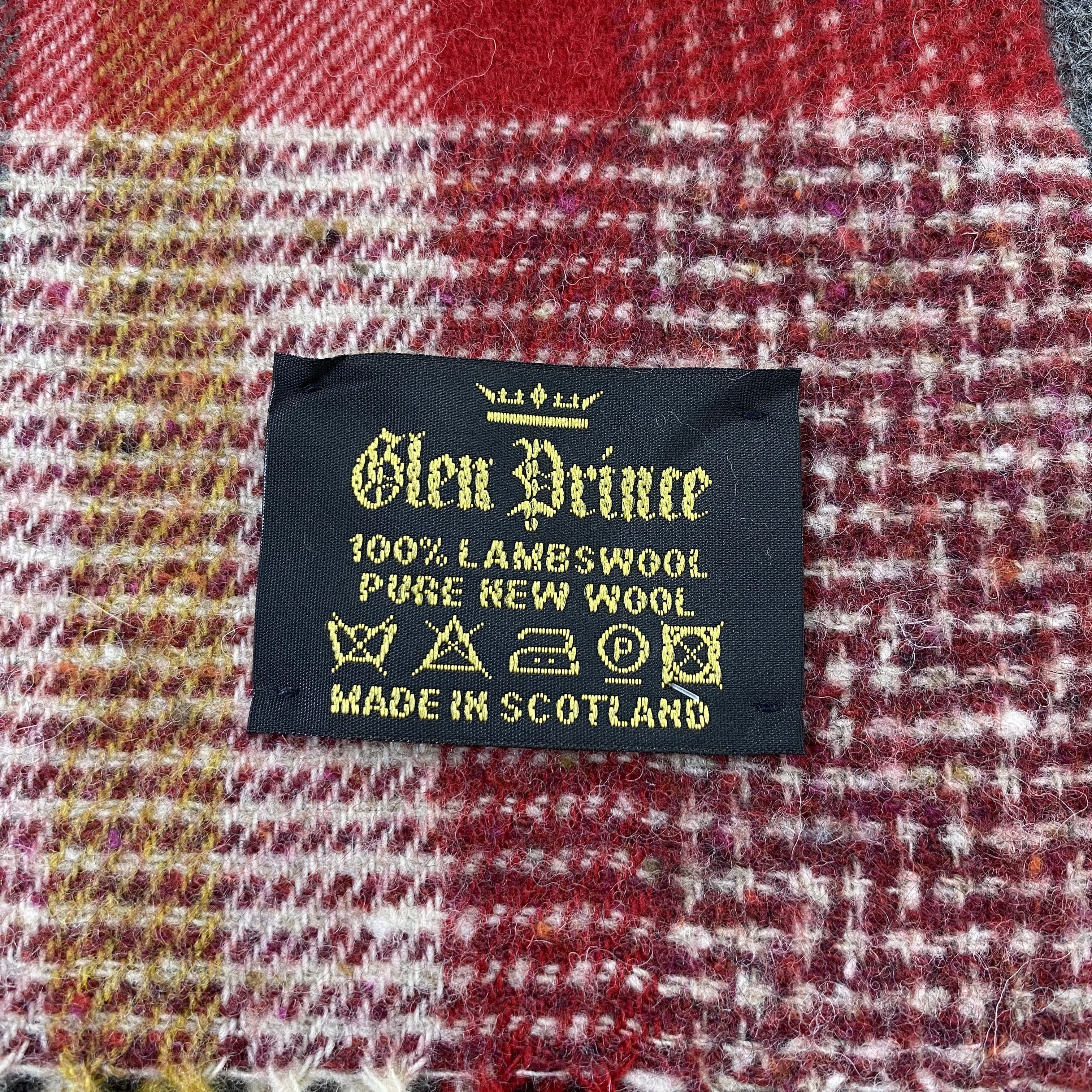 Vintage Glen Prince Wool Scarf / Muffler / Neckwear-T1551 Size ONE SIZE - 5 Thumbnail