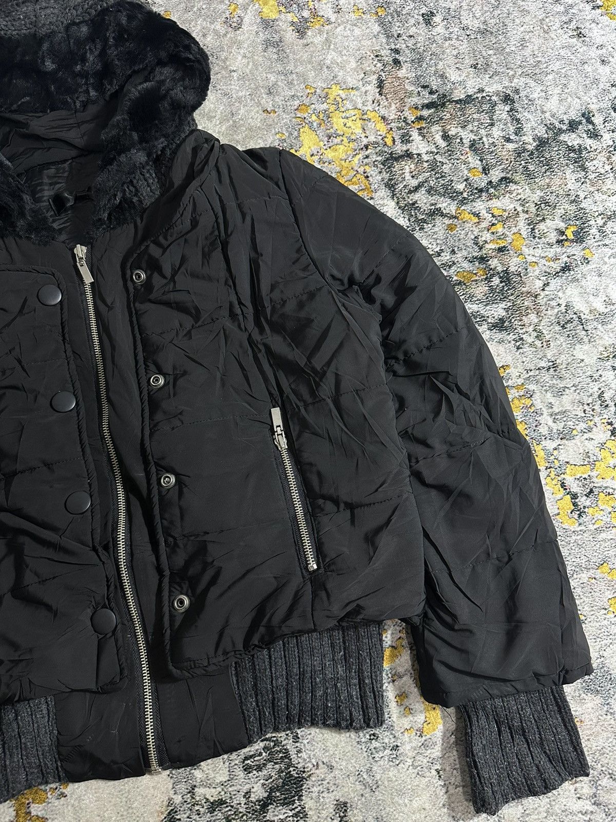 Japanese Brand 2000s DOUBLE LAYER LGB STYLE OPIUM MOHAIR HOOD JACKET Size US M / EU 48-50 / 2 - 3 Thumbnail