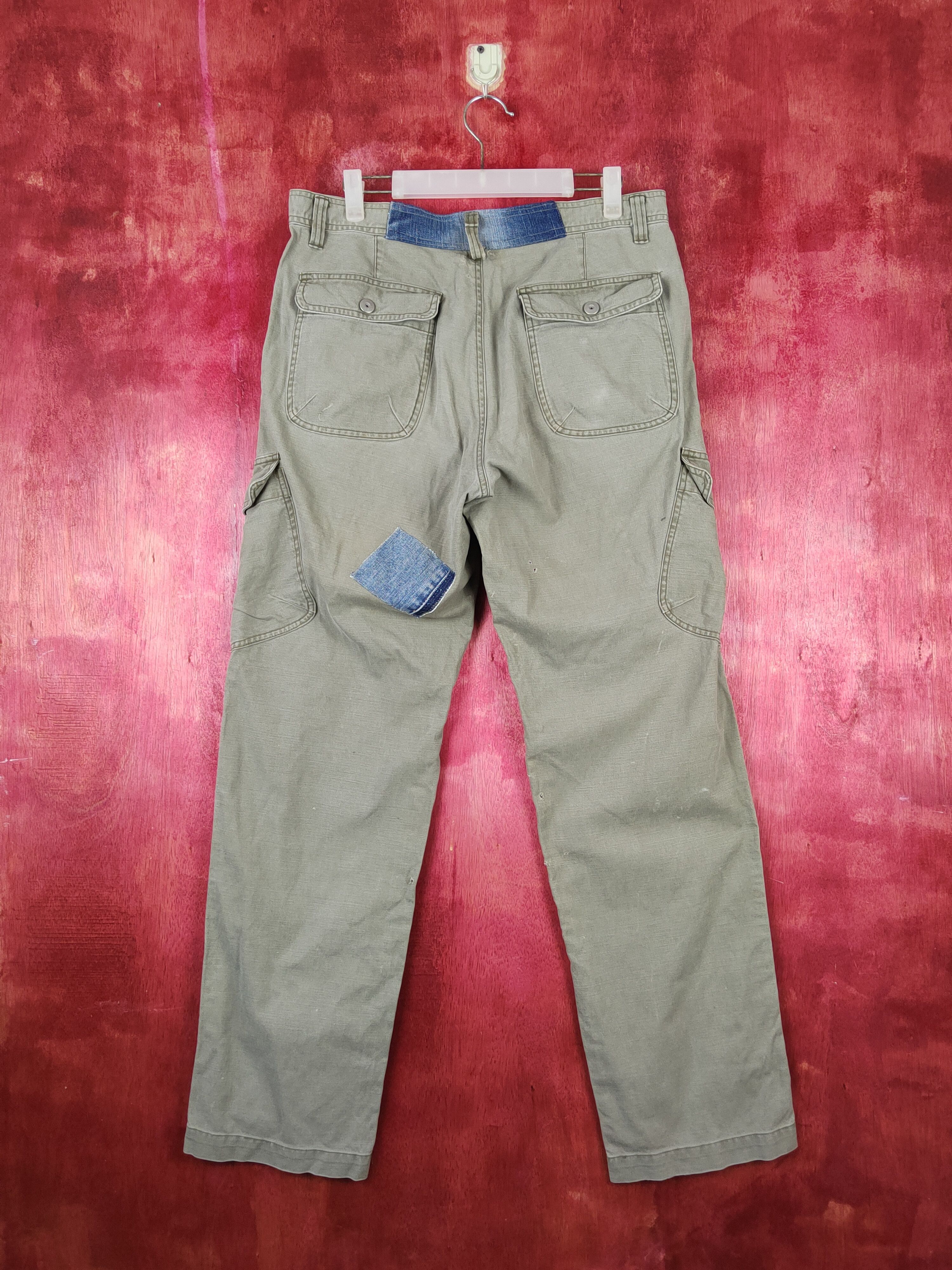 Japanese Brand Uniqlo Green Faded Multipocket Tactical Cargo Pants #S1344 Size US 34 / EU 50 - 11 Thumbnail