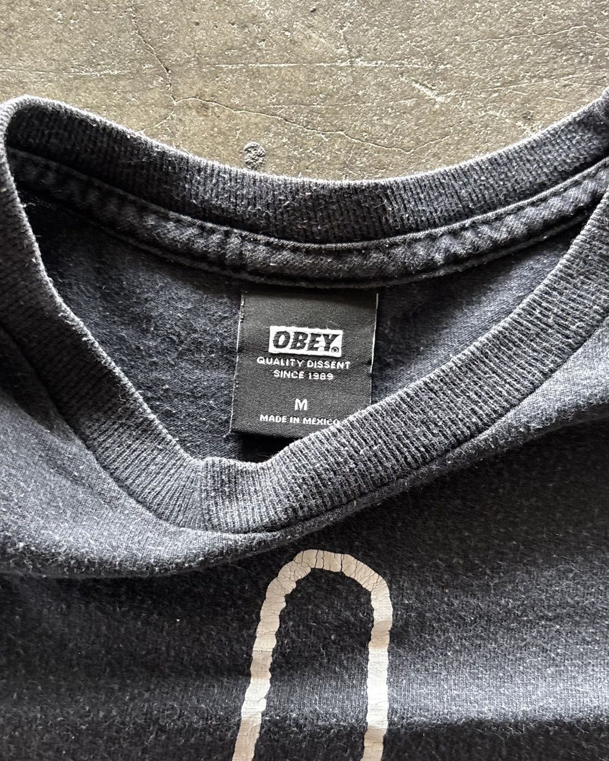 Obey Obey Fvck Cat Faded Black Shirt Size US M / EU 48-50 / 2 - 4 Thumbnail