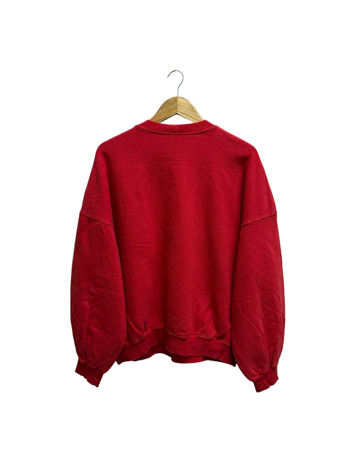 Nike Vintage Nike Swoosh Velvet Logo Baggy Sweatshirt Size US XL / EU 56 / 4 - 2 Thumbnail