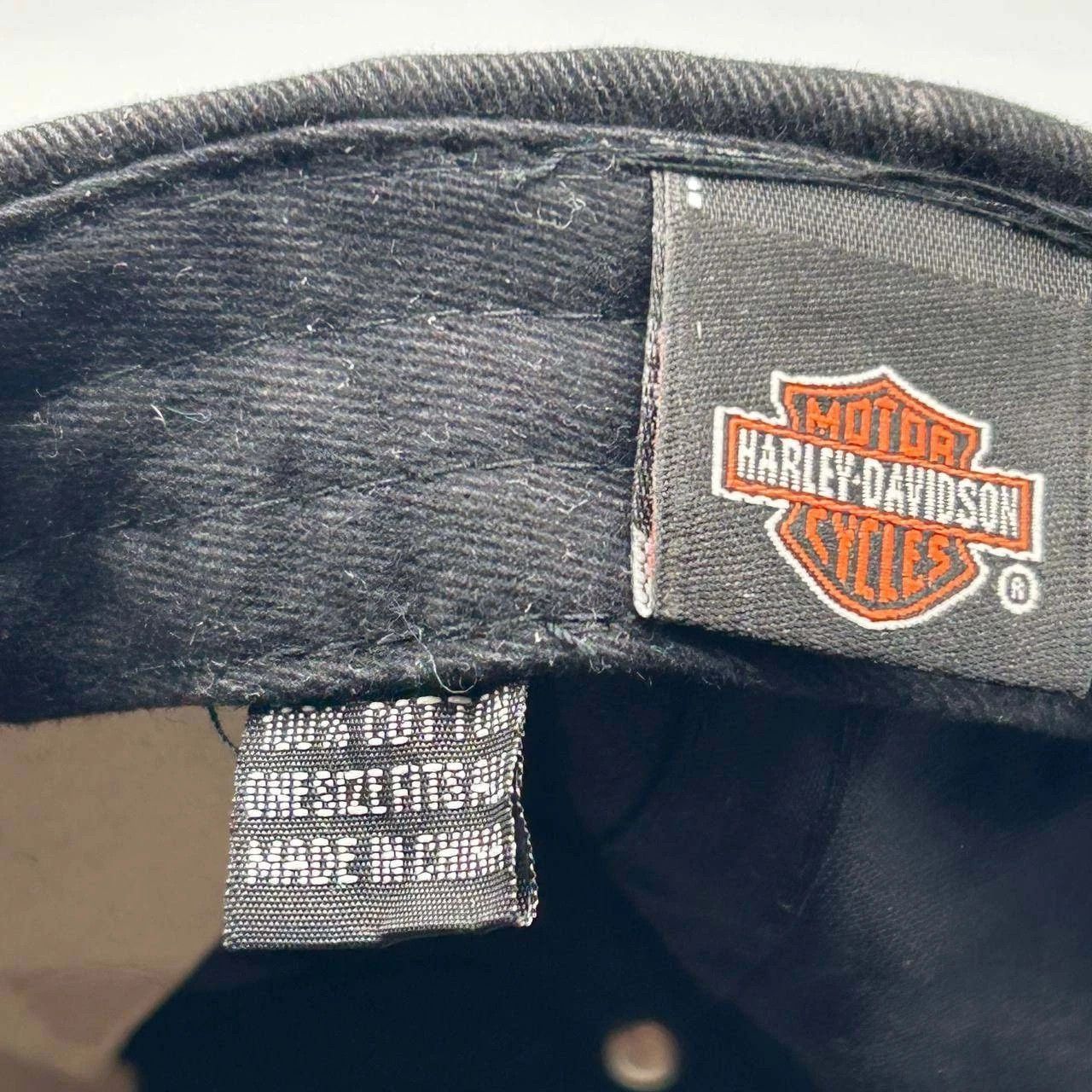 Harley Davidson Harley Davidson Motorcycles Embroidered Strap Back Cotton Size ONE SIZE - 7 Thumbnail