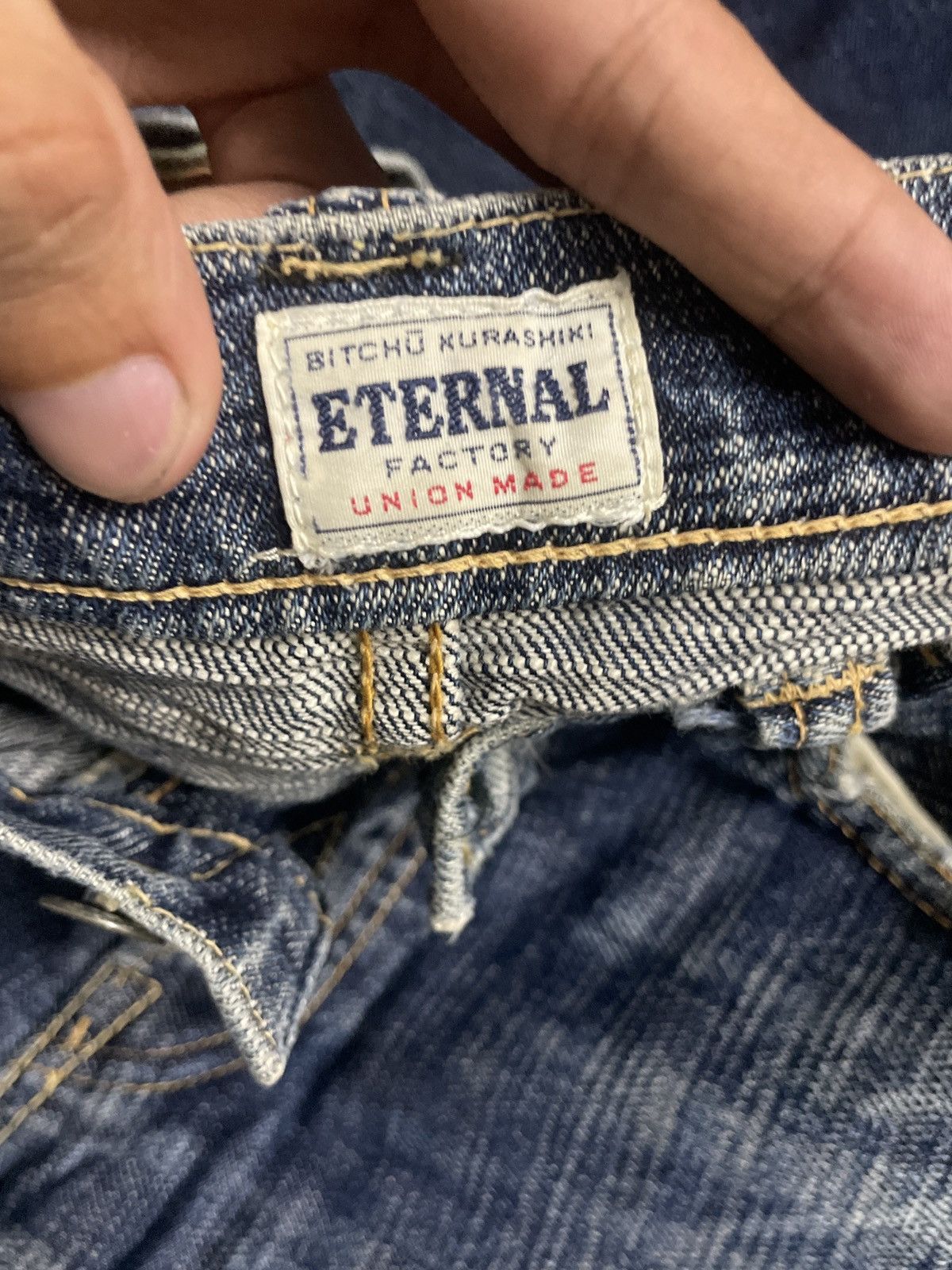 Eternal × Kapital 💥ETERNAL JAPAN BAMBOO SELVEDGE DISTRESSED JEAN Size US 30 / EU 46 - 12 Thumbnail