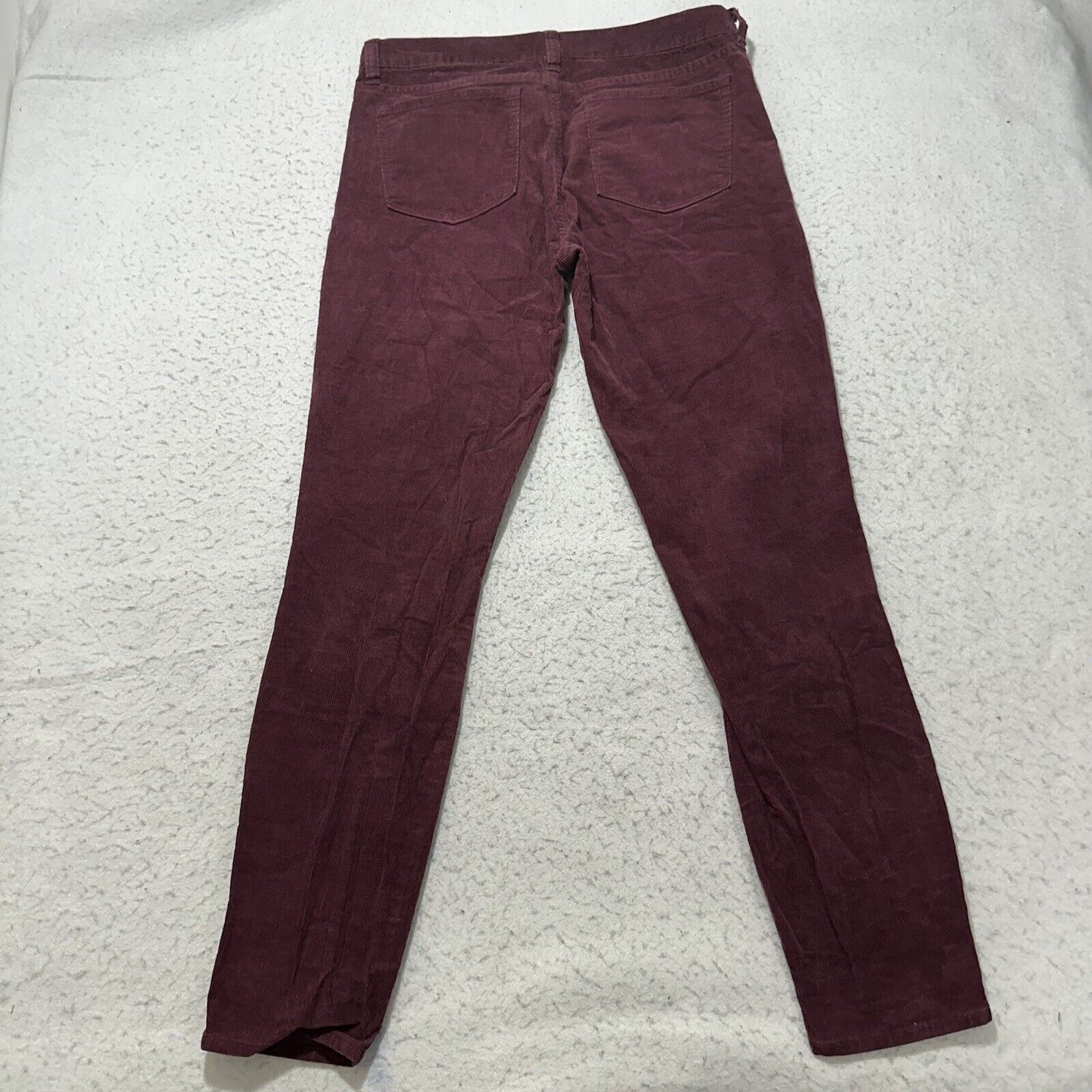 J.Crew J. Crew 28 Corduroy Burgundy Skinny Leg Pants (31 x 28) Size 31" - 7 Thumbnail