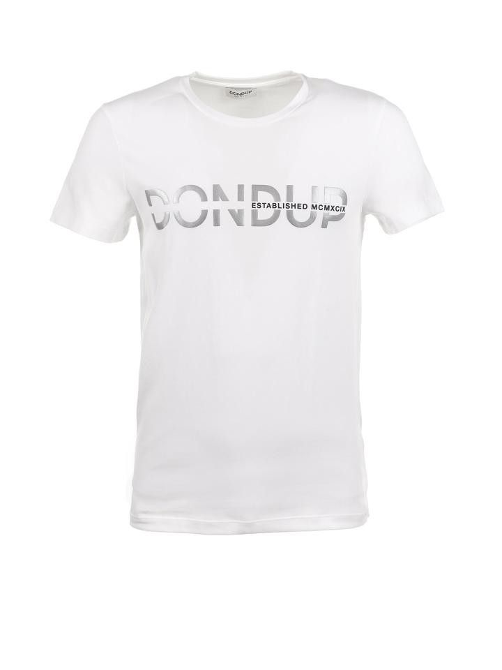 Tシャツ・カットソー DONDUP Men T-shirt White US221JS0125UZL4 000 Dondup DONDUP Men T-Shirts US221 JS0125 CD9 DU S22000 White