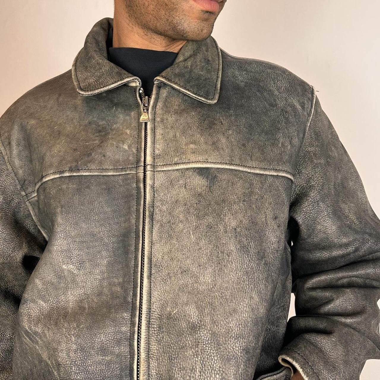 Wilsons Leather M. Julian Wilson's Leather Faded Brown Leather Jacket - XL Size US XL / EU 56 / 4 - 7 Thumbnail