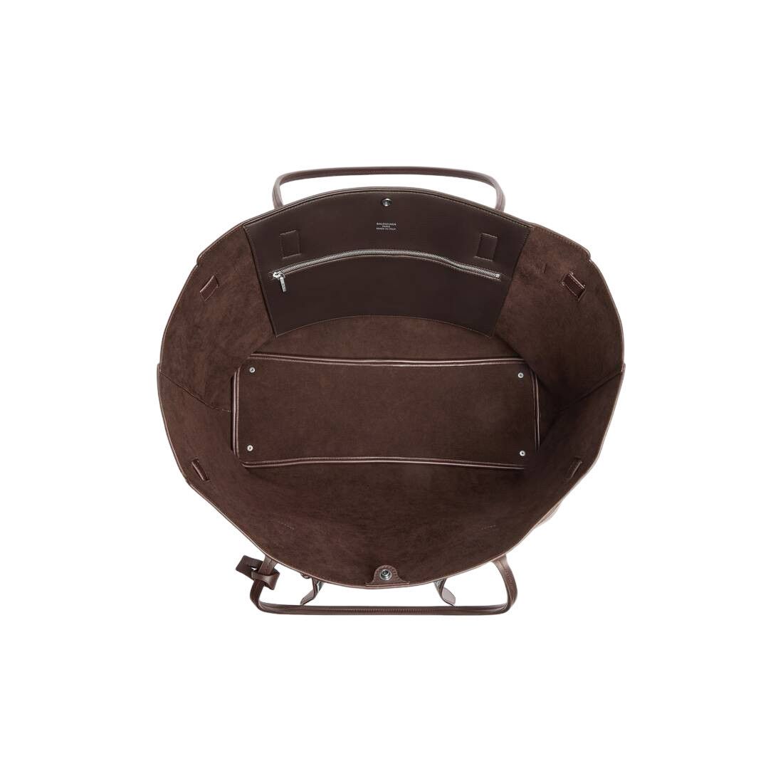 Balenciaga BALENCIAGA Bel Air Large $3650 Light Espresso Suede Tote Bag Size ONE SIZE - 4 Thumbnail