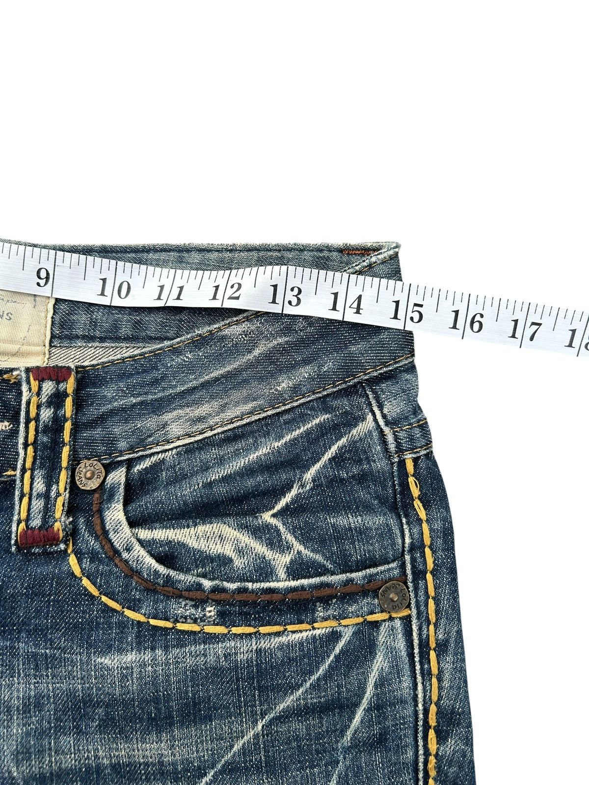 Kapital Flare Yoshitomo Nara Lolita Distressed Denim Jeans Size US 30 / EU 46 - 18 Thumbnail