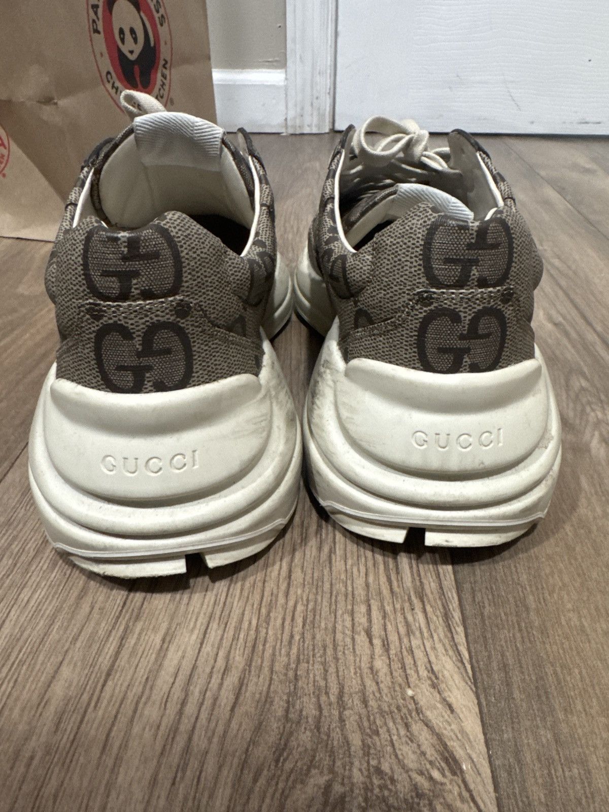 Gucci Gucci 100 ‘Beige Monogram’ Size US 8 / EU 41 - 3 Thumbnail