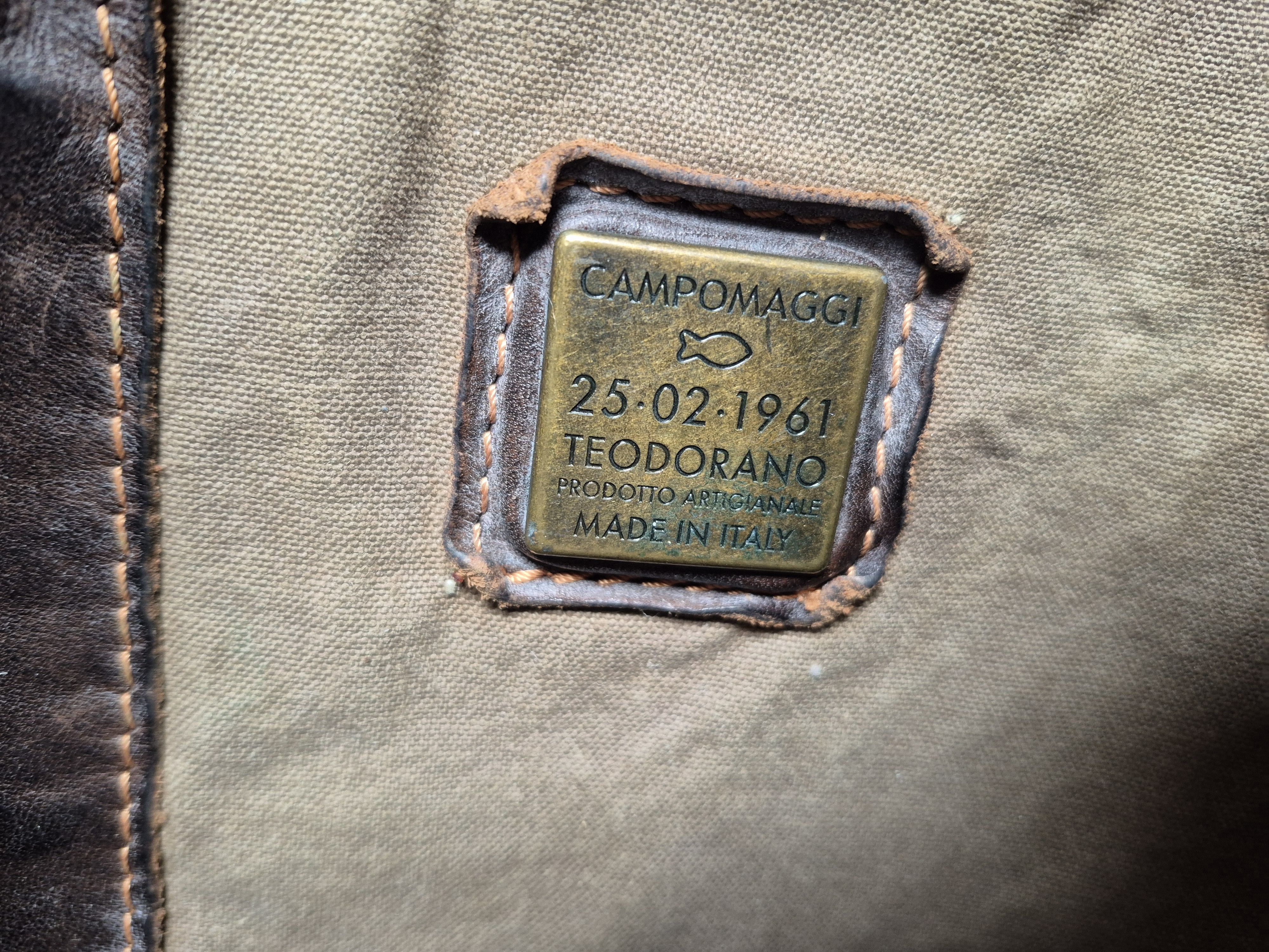 Campomaggi Vintage Campomaggi Teodorano Printed Canvas Leather Size ONE SIZE - 10 Thumbnail