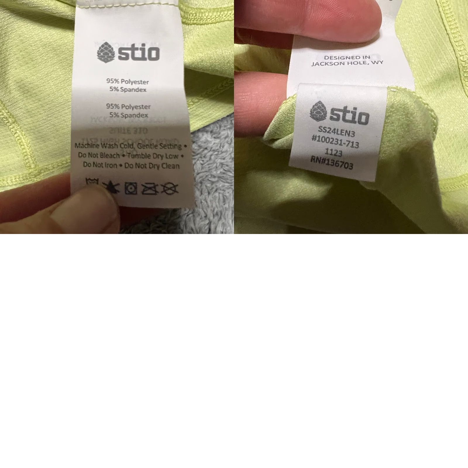 Vintage Stio Long Sleeve Shirt Womens Small Green Performance Stains Size S / US 4 / IT 40 - 8 Thumbnail