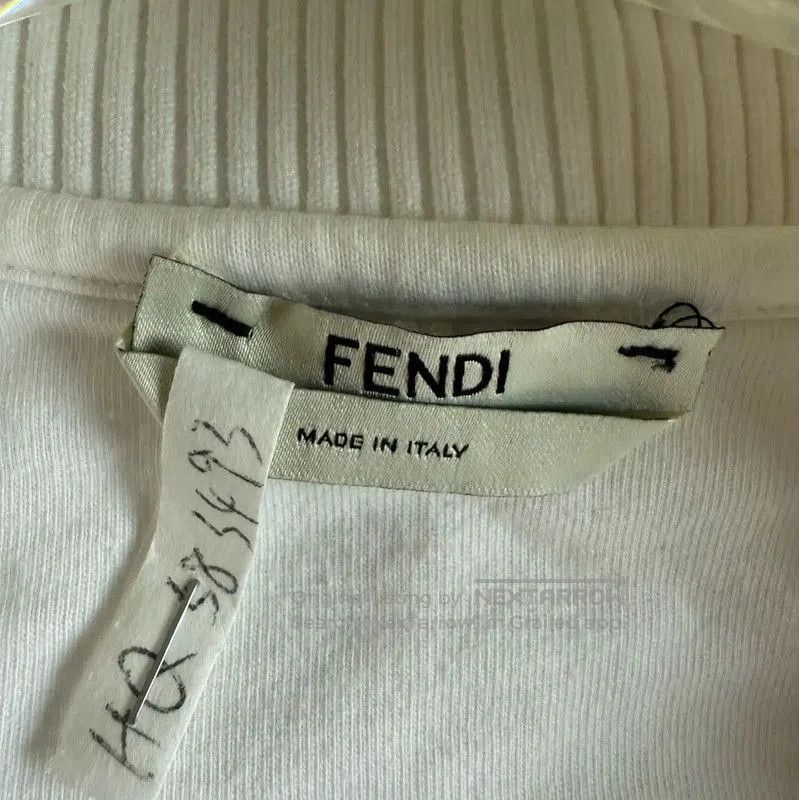 Fendi Fendi Women's White Cotton Jacket . Size XXS / US 00 / IT 34 - 3 Thumbnail
