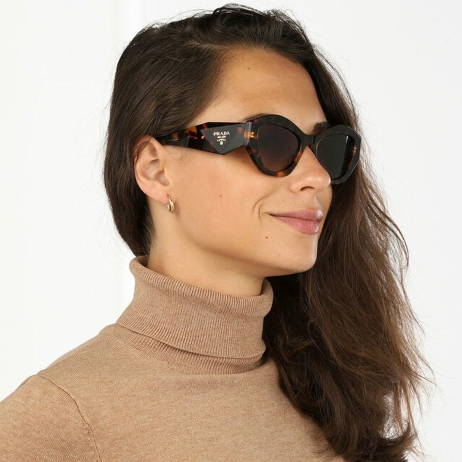 Prada NEW PRADA PR07YS VAU6S1 Honey Havana/Brown Gradient Women Size ONE SIZE - 9 Thumbnail