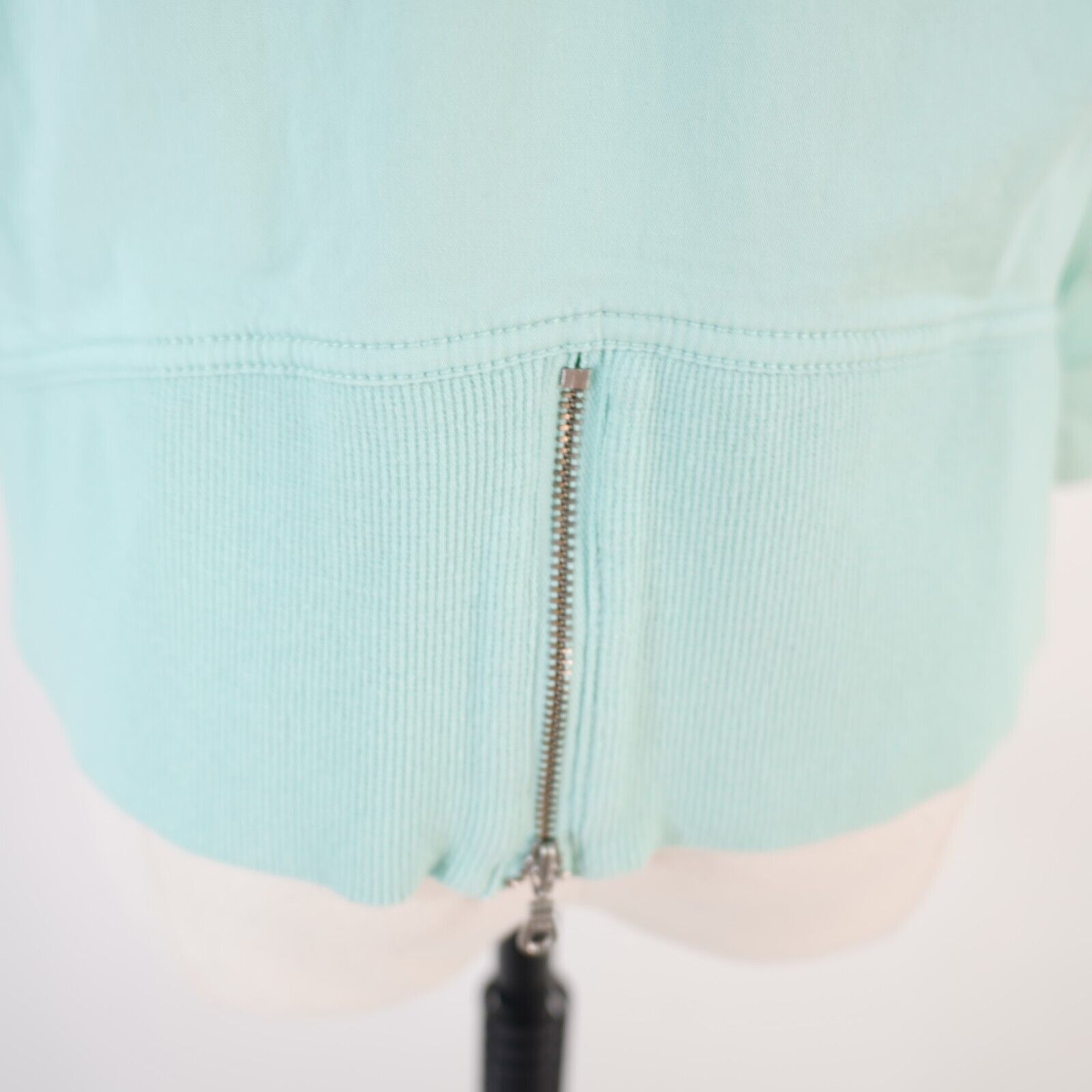 Chicos Chico's Size 1 Seafoam Green Full Zip Collared Jacket Waist Size XS / US 0-2 / IT 36-38 - 5 Thumbnail