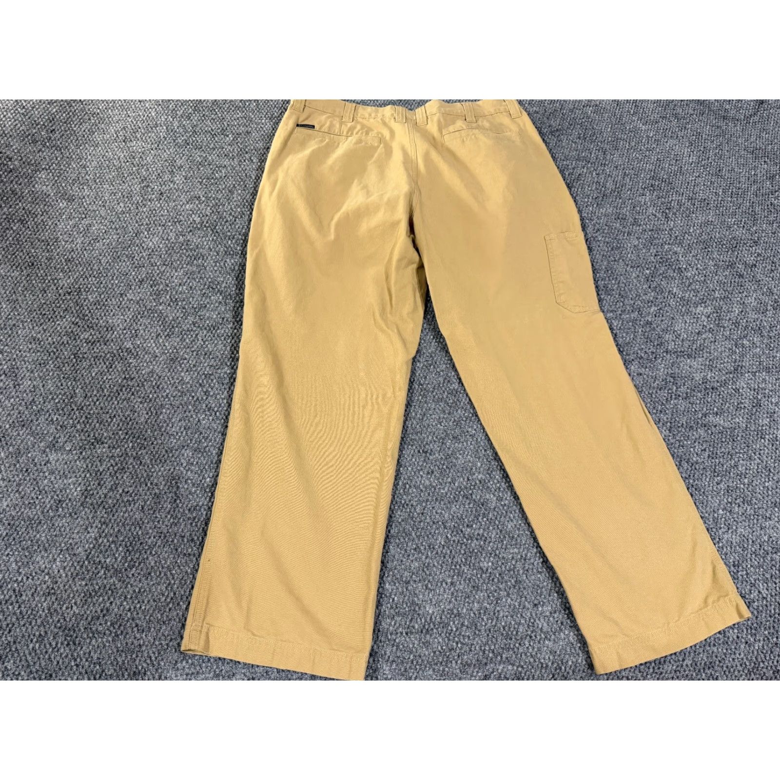 Vintage Columbia Pants Mens 38x30 Khaki Tan Canvas Straight Leg Chino Pocket Cargo Regular Size US 38 / EU 54 - 7 Thumbnail