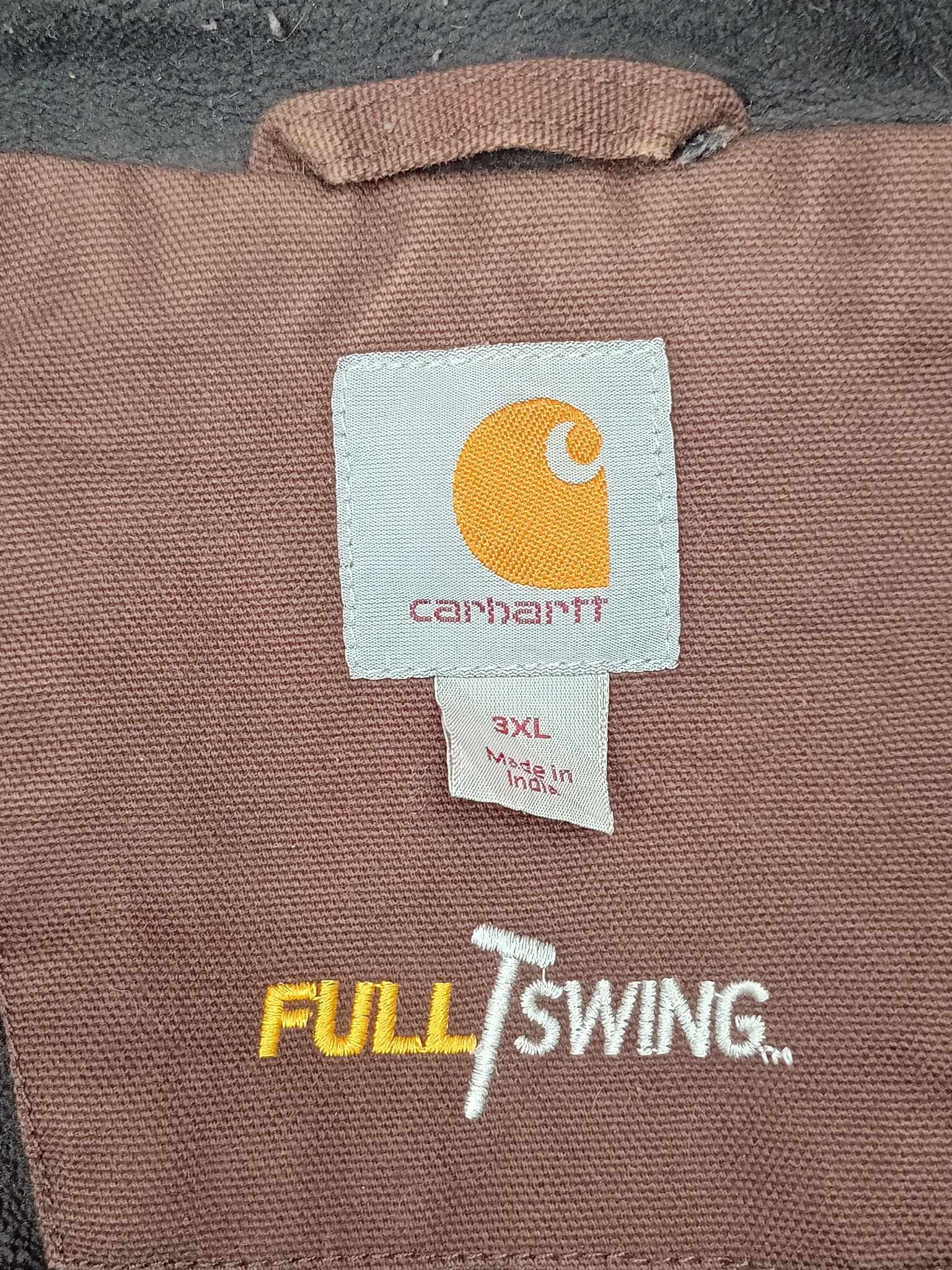 Carhartt × Vintage Carhartt Active Workwear Jacket Vintage 90s Rare Brown Size US XXL / EU 58 / 5 - 6 Thumbnail