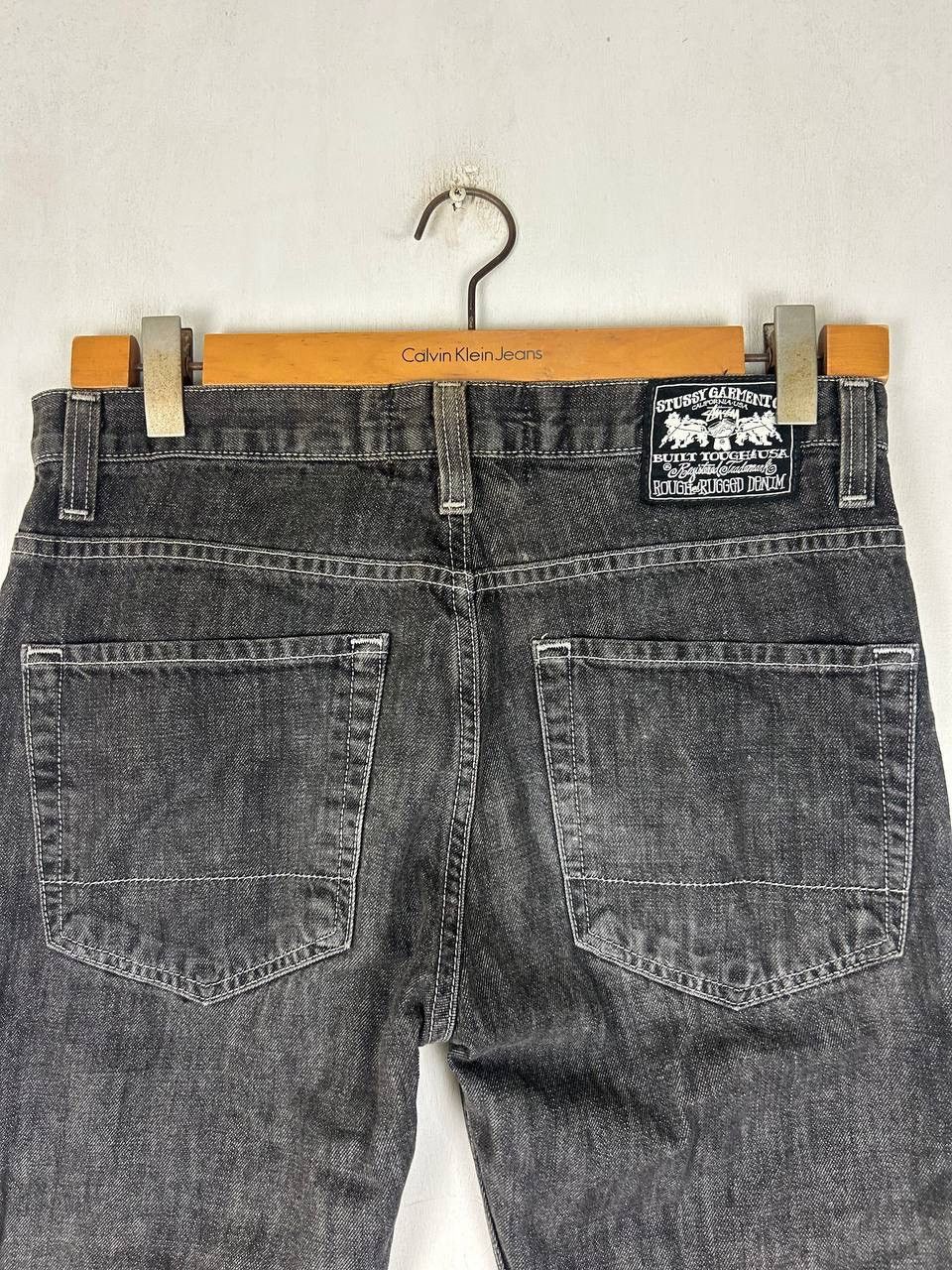 Stussy × Vintage Vintage Y2K Stussy Black Straight Cut Loose Jeans Size US 33 - 5 Thumbnail