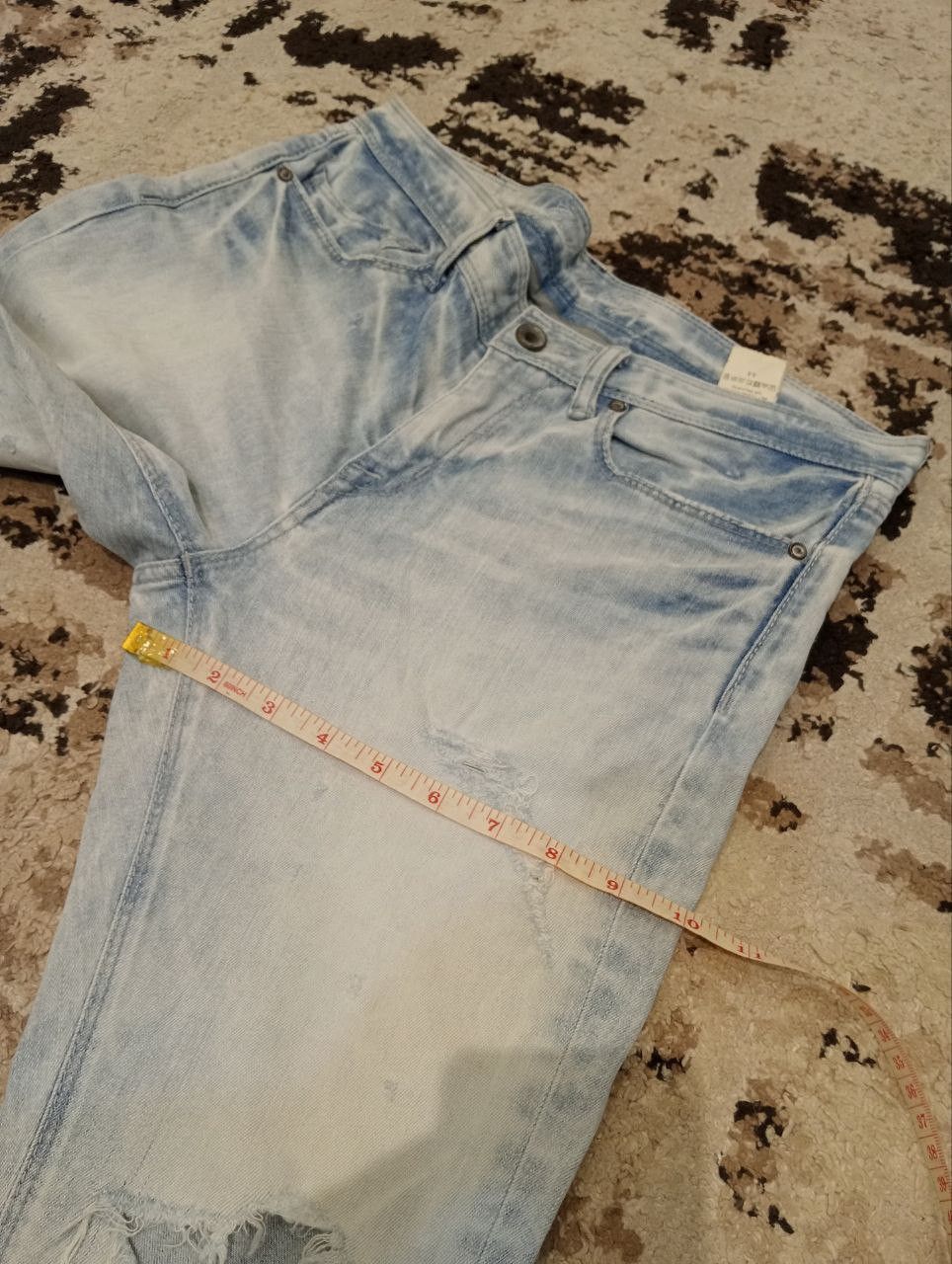GOSTAR DE FUGA Gostar De Fuga Japan Ankle Zip Distressed Jeans Size US 33 - 20 Thumbnail