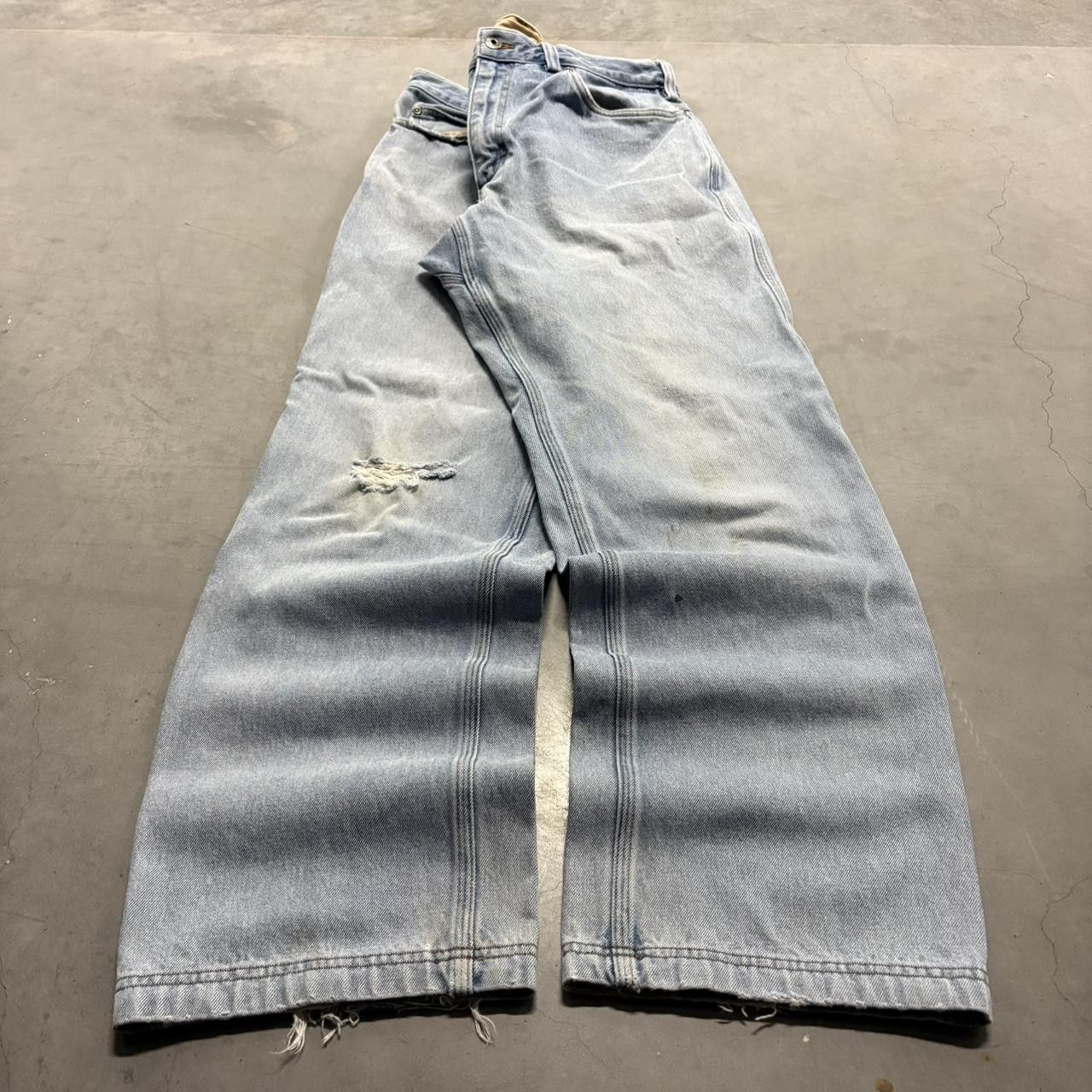 Vintage Crazy Vintage Y2K/2000s Baggy Skater Style Light Blue Wash Denim Jeans! Size US 36 / EU 52 - 2 Thumbnail