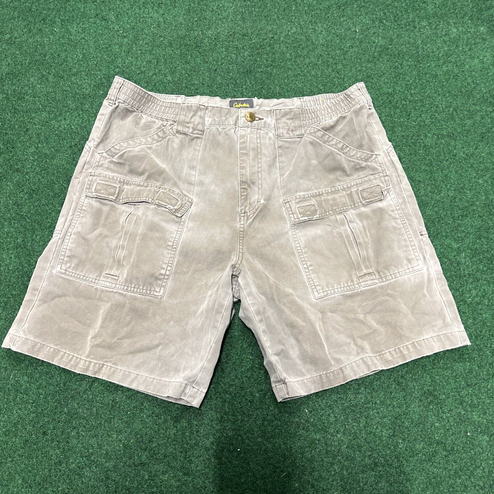 Vintage Cabela's Cargo Shorts Men's 38 Brown Multi-Pocket 100% Cotton 7" Inseam Size US 38 / EU 54 - 1 Thumbnail
