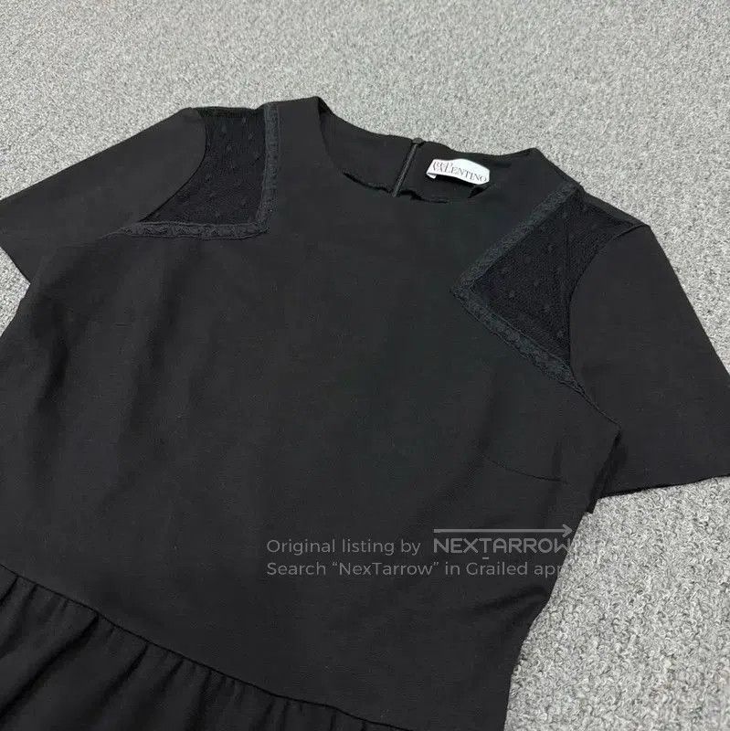 Valentino Valentino Black Cotton Short Sleeve Dress . Size S / US 4 / IT 40 - 3 Thumbnail