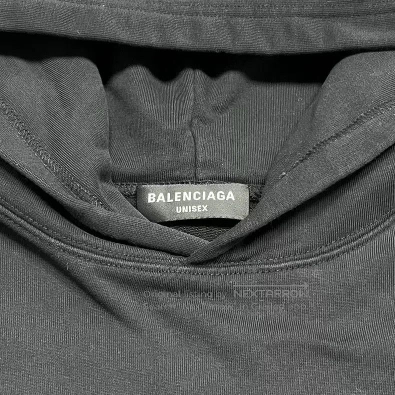 Balenciaga Balenciaga Black letter printed hooded sweater hoodie Size US S / EU 44-46 / 1 - 3 Thumbnail