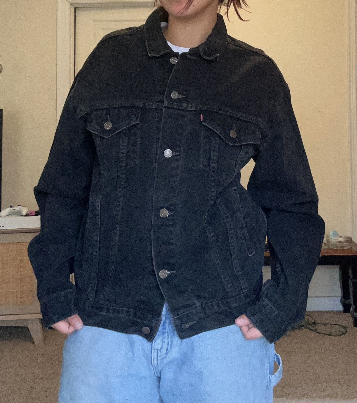 Levi's Vintage Clothing Vintage Levi’s 70507 Black Jacket W Harley Davidson Patch Size US L / EU 52-54 / 3 - 7 Thumbnail