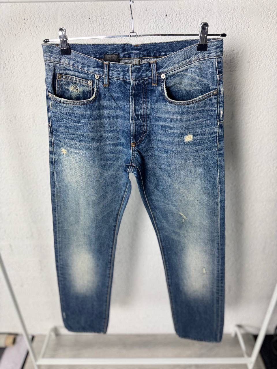 Dior Dior Hedi Slimane Distressed Denim Pants Size US 31 - 7 Thumbnail