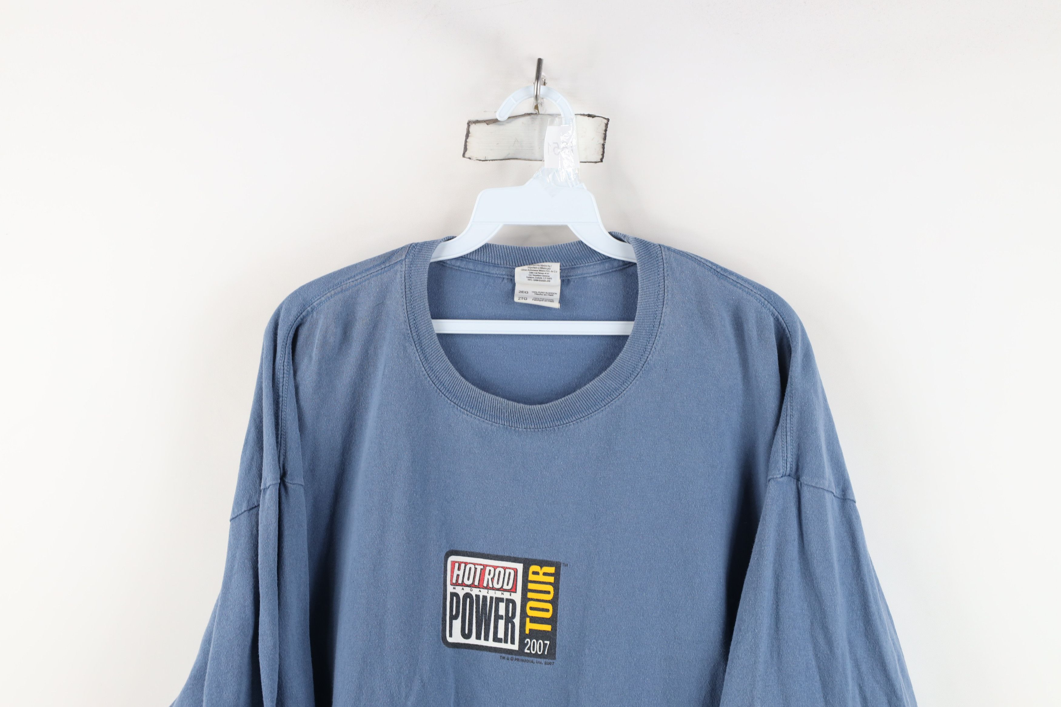 Vintage Vintage Y2K 2007 Hot Rod Magazine Racing Long Sleeve T-Shirt Size US XXL / EU 58 / 5 - 2 Thumbnail