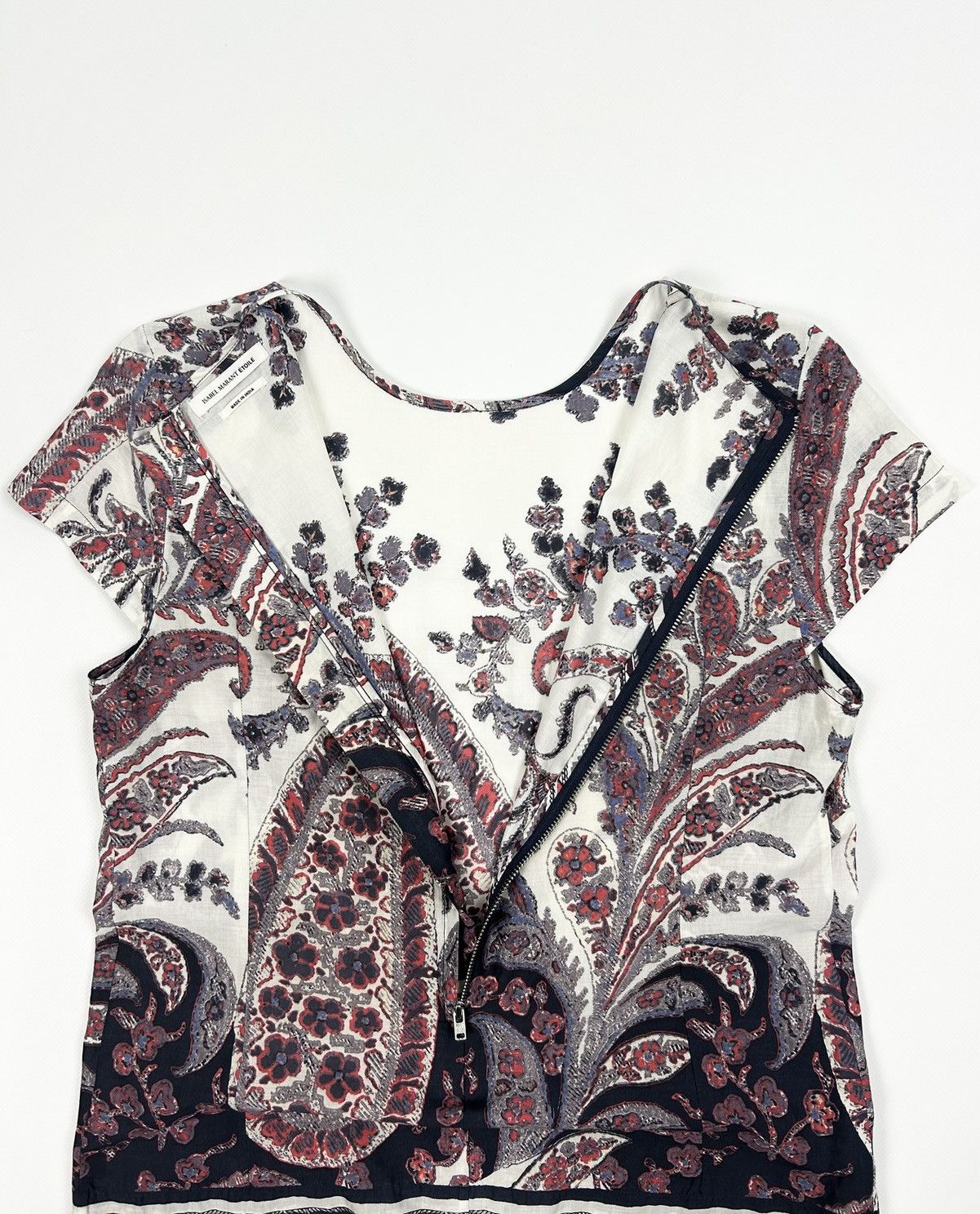 Isabel Marant Etoile Isabel Marant Étoile Tullya Blouse Paisley Cotton Top M Size M / US 6-8 / IT 42-44 - 7 Thumbnail