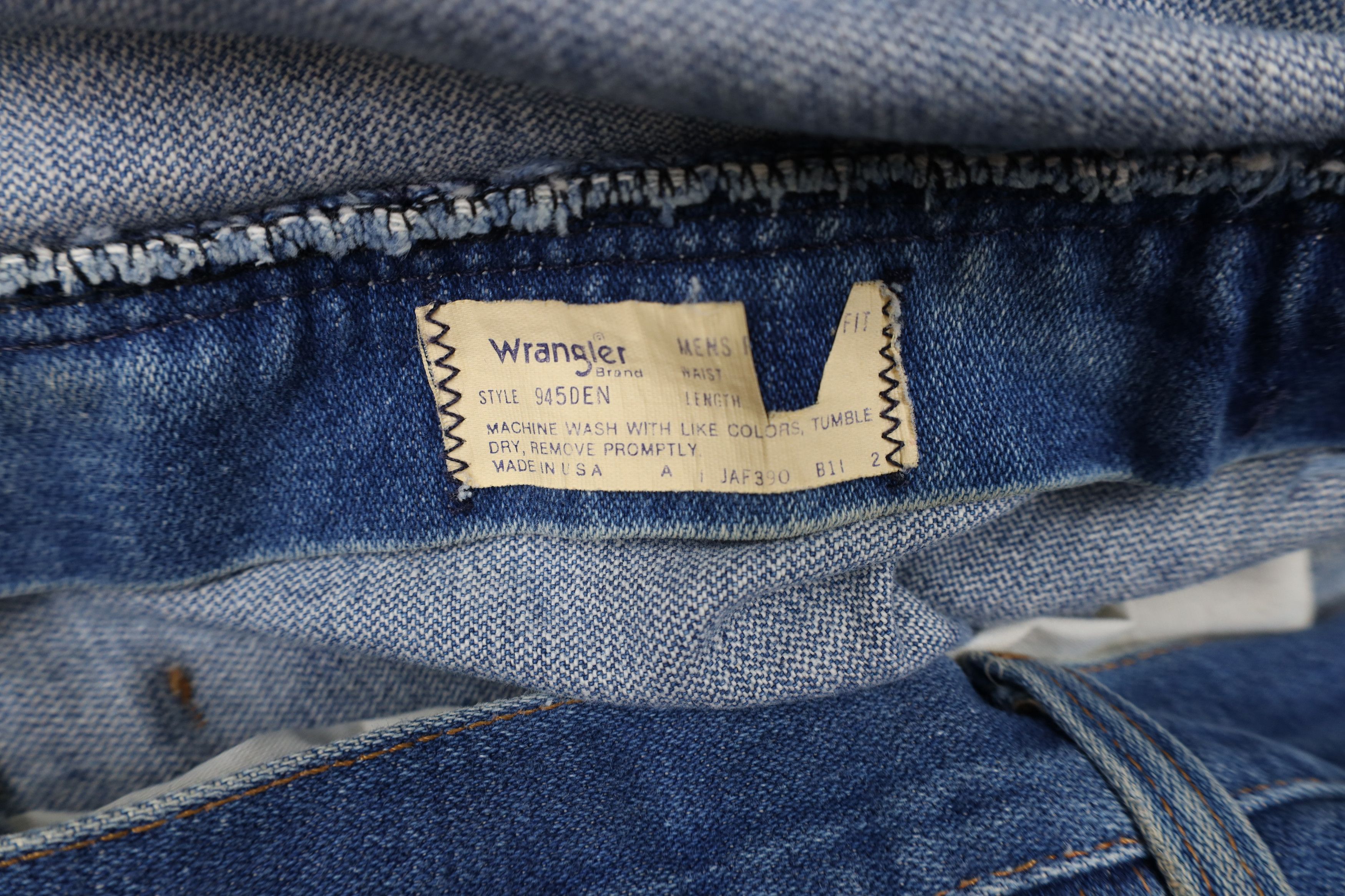 Vintage × Wrangler Vintage 90s Wrangler Wide Leg Denim Jeans Blue Cotton USA Size US 36 / EU 52 - 10 Thumbnail